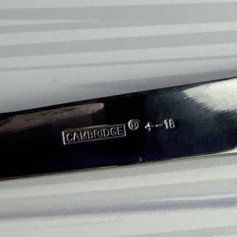 Cambridge Maren Tessa Stainless Serving Flatware Hostess Set Slotted Spoon Fork